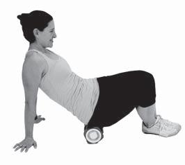 Once a tender or tight spot is located, stop rolling, and rest on the tight spot breathing into the muscle for 10 to 30 seconds until it releases.