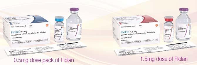 Case studies of risk of medication errors identified in change to MA Flolan (epoprostenol) Flolan is indicated in pulmonary arterial hypertension and in haemodialysis in emergency situations when
