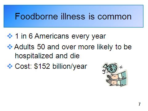 While outbreaks like these often make the news, they make up only a small percent of the foodborne illness cases in the U.S. every year.