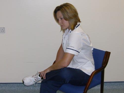 Stretch Zone Stretches for Low Cervical and Thoracic spine: Rhomboids Start position: Sitting upright with your back supported in a chair. Position your head so it is evenly balanced, looking forward.