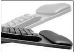 In most workstations, an adjustable keyboard platform is necessary to maintain a healthy position of the arms & hands, a
