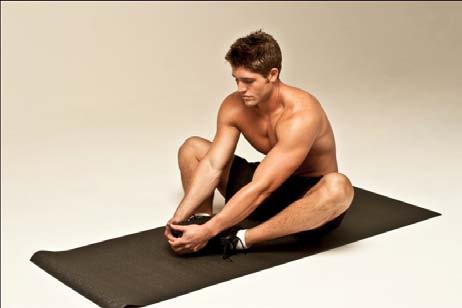 6) Abs Stretch (Face-Down [Prone]) Proper form: Lie face-down on the floor with your legs extended and toes pointing out. Lift your torso up using your arms as support.