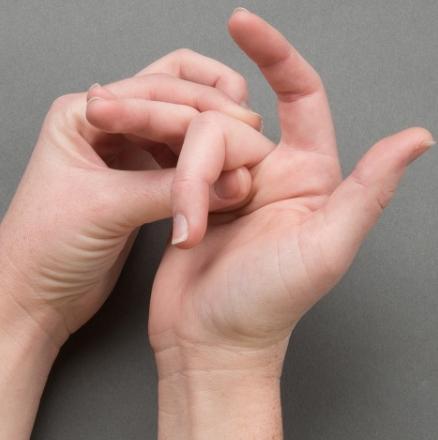 6 Weeks Postop (continued) Isolate the individual finger by holding the three other fingers straight with your opposite hand.
