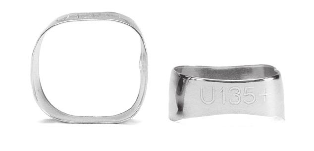 6.10 Bands and Attachments Unitek General Purpose Molar Bands Universal anatomy fits rights and lefts with minor burnishing Permanent laser ID Individual wide bands available in hard temper.