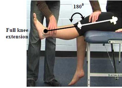 To meet this criterion the athlete should not have any active adduction in the direction of the arrow.