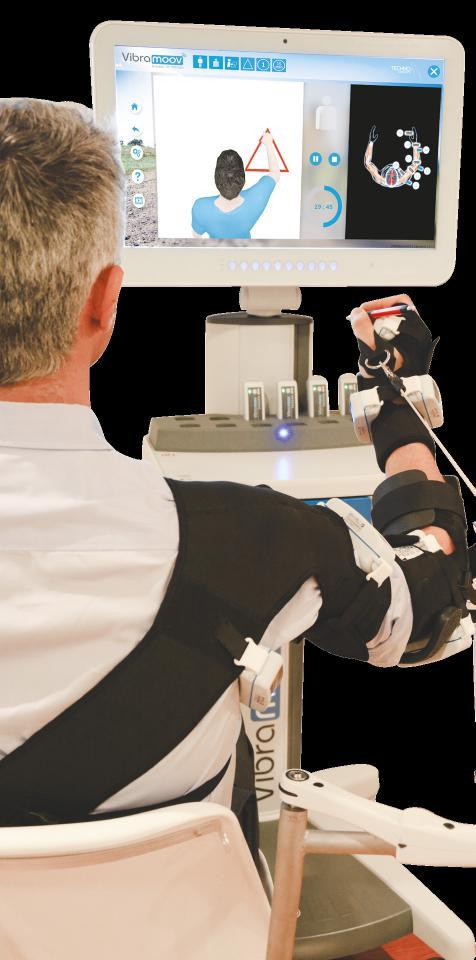MOBILITY RECOVERY Vibramoov therapy for upper limb gives the patient the sensation of multi-joint movements and drives him to realize important motor responses.