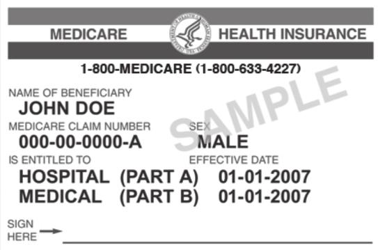 Name: Medicare Insurance Information Medicare Claim Number Hospital (Part A) Effective Date Medical (Part B) Effective Date Additional Questions Do you have End-Stage Renal Disease (ESRD)?