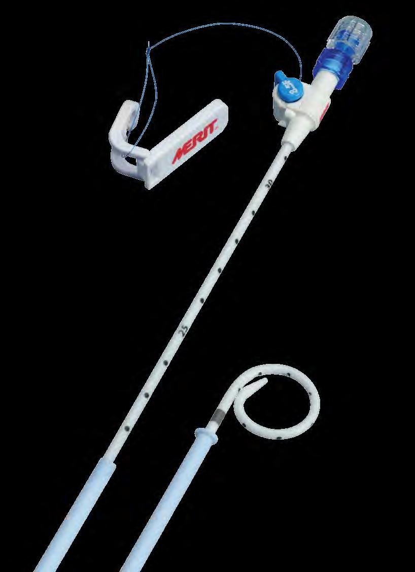 ReSolve Locking Drainage Catheter Unique locking mechanism to prevent movement Repositioning tool to unlock and reposition catheter DRAINAGE CATHETERS Non-radiopaque depth markers for fast and