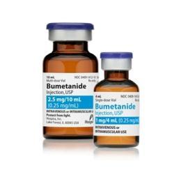 40-80mg IV; Bumetanide 1-2mg IV Furosemide 40 mg