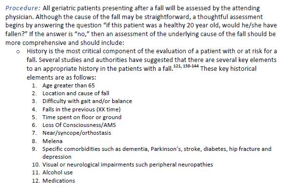 Assessing for Post Care Fall Risk During an Two instruments and