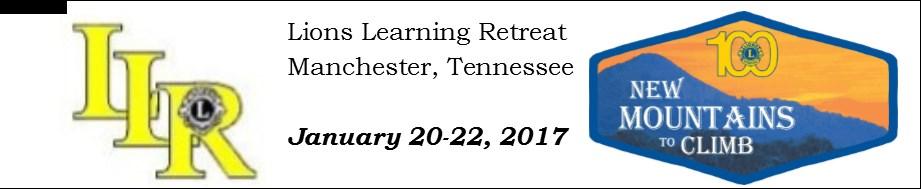 Our two keynote speakers will be ID Jerome Thompson from Alabama and Lion Stephanie Jones from Memphis, Tennessee.