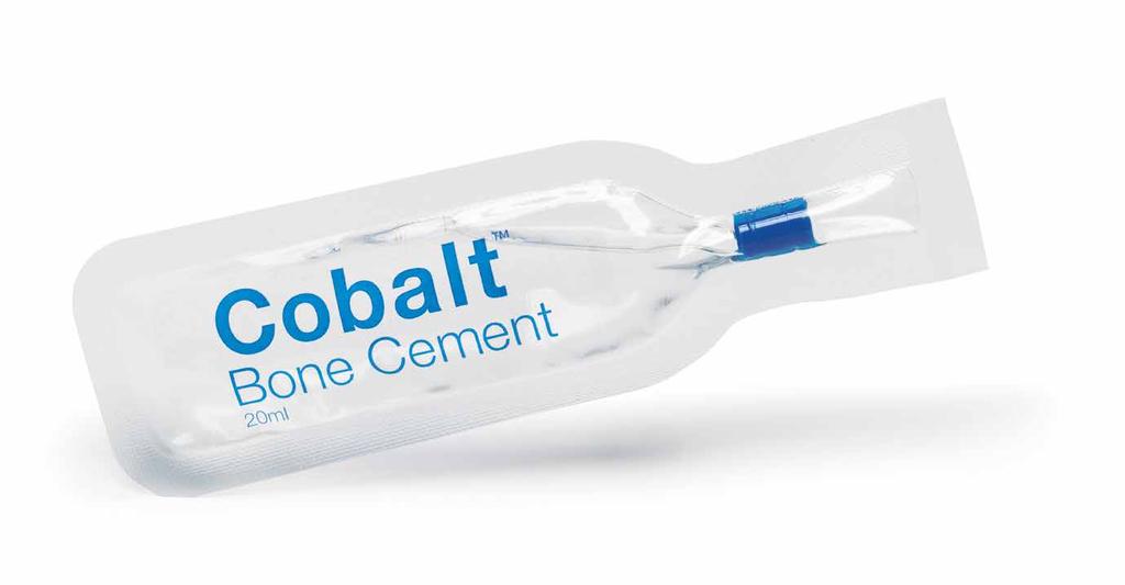 Featuring Patented SoftPac Technology Cobalt offers surgeons the choice of a medium viscosity cementing solution