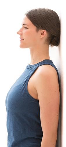 3 forward head posture test Forward head posture overworks the muscles from the base of your skull down to your shoulder blades.