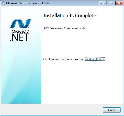 NET Framework 4 (if not already
