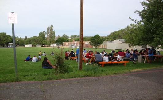 Tribal Family Activities- alcohol and drug free family and community gatherings are promoted at all 9 Oregon