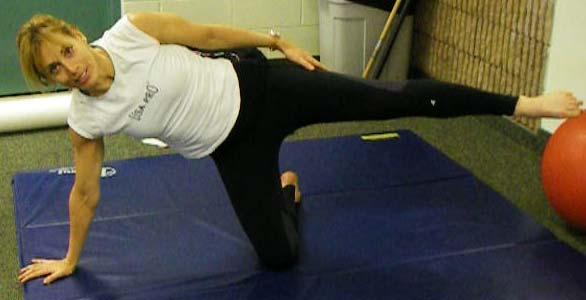 Exercise 12: Side Plank with Extension 1.
