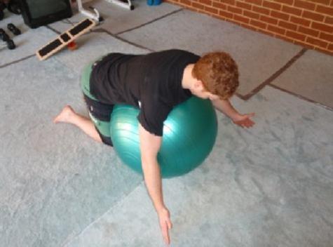 Stability Ball YTWs This exercise is helping to promote shoulder stability