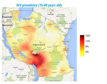 UNITED REPUBLIC OF TANZANIA HIV estimates at district level Developing