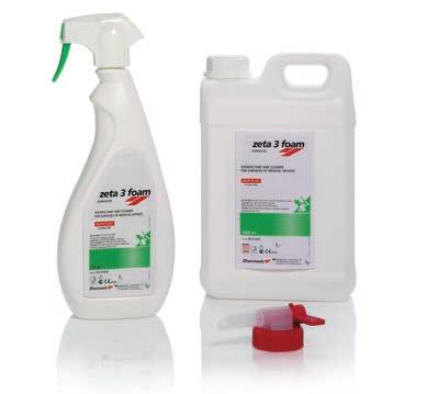 Clinical Disinfectant Lemon fragrance DELICATE SURFACE DISINFECTION OF MEDICAL DEVICES zeta 3 foam ZETA 3 FOAM is an aldehyde-free, broad spectrum, ready-to-use disinfectant and cleaner, developed