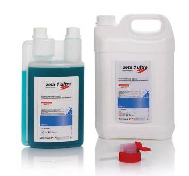 DISINFECTION OF SURGICAL AND ROTATING INSTRUMENTS zeta 1 ultra ZETA 1 ULTRA is an aldehyde-free concentrated full spectrum disinfectant and cleaner, developed and tested according to the latest