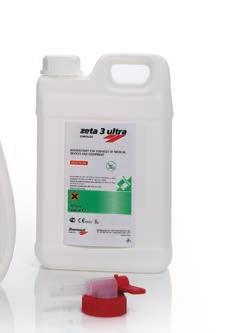 SURFACE DISINFECTION OF MEDICAL DEVICES zeta 3 ultra Marine fragrance ZETA 3 ULTRA is an aldehyde-free, ready-to-use full spectrum disinfectant and cleaner, developed and tested according to the
