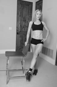 4.) Straighten the knees and return to the standing position to complete the rep. 5.) Never let your arms drop from their position. LEG ABDUCTOR (STANDING) 1.