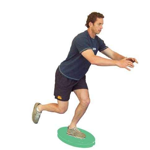 by driving hips forward & shoulders towards the roof Feet stay flat & lower back maintains
