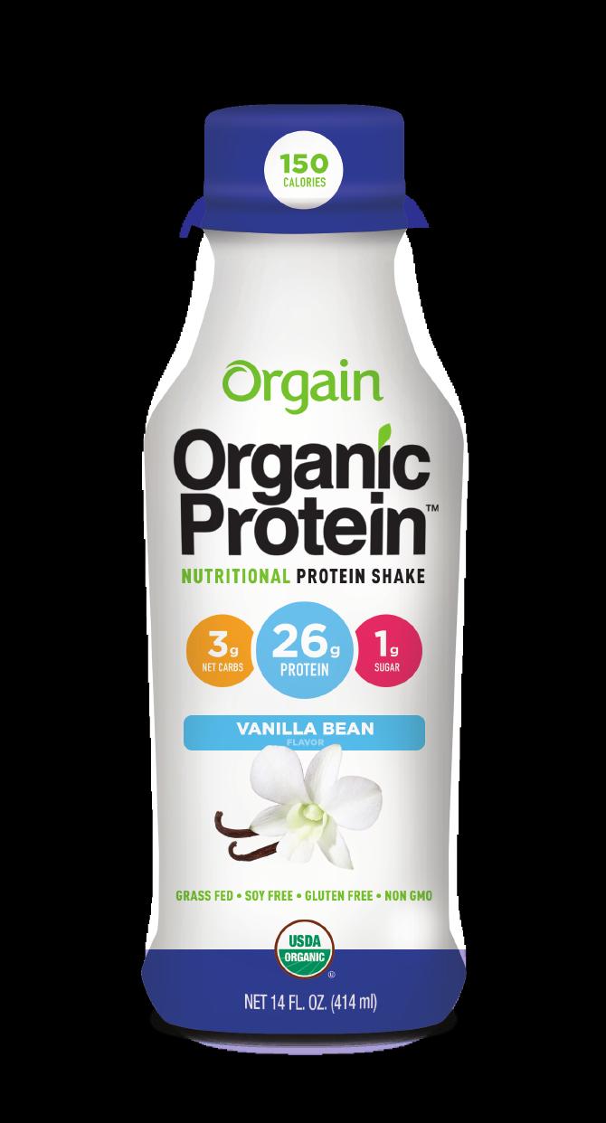 Delicious, Organic High Protein & Low Carb Shake 3g NET CARBS 3g 26g protein 26 g 1g SUGAR 1g Calories Per Serving: 150 kcal Caloric Distribution (% of kcal): Protein 69% - Carbohydrate 7% - Fat 24%