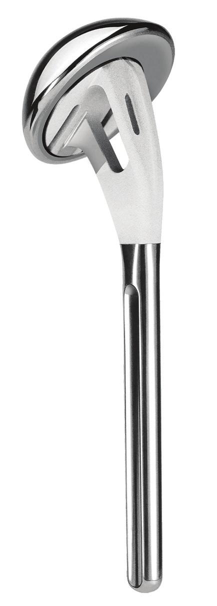 Promote bone in-growth & tuberosity integration HA Coated Stem The AEQUALIS stem is designed to be anatomically friendly thus providing surgeons with reproducible tuberosity fixation and