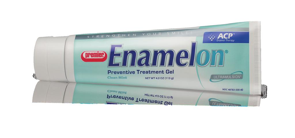 Target! Periodontal Patients Enamelon Preventive Treatment Gel: Helps to prevent gingivitis Provides relief from sensitivity by delivering ACP and stannous fluoride to occlude tubules.