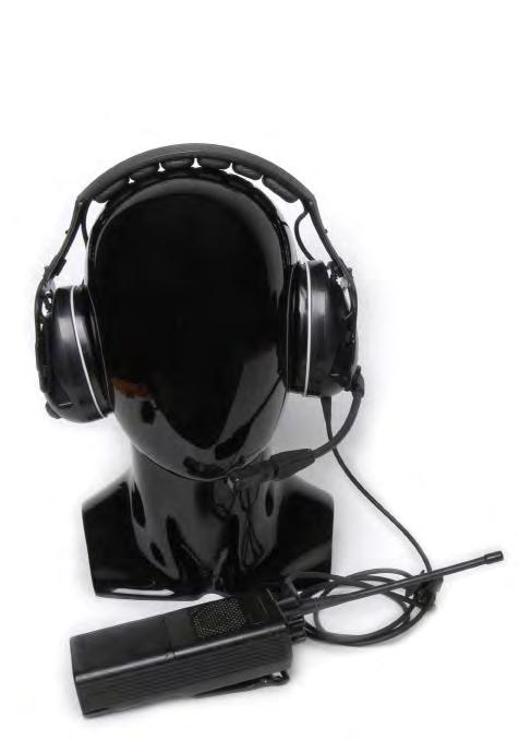 Electronic Earmuffs Hearing Protection Connected by Cable [CC Headset] A comfortable hearing protector equipped with a down lead and boom microphone.