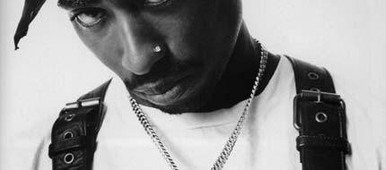 Most of Tupac's songs are about growing up amid violence and hardship in ghettos,