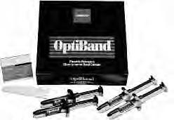 SECTION 6 PAGE 6 ADHESIVES & CURING LIGHTS OptiBand Ultra OptiBand Band Cement OptiBand is a resin-based glass ionomer band cement formulated to save doctor and assistant time, both at banding and