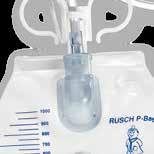 key features KEY FEATURES OF OUR RÜSCH CLOSED URINE DRAINAGE SYSTEMS RIDGED UNIVERSAL CONNECTOR WITH NEEDLE-FREE URINE SAMPLING PORT Specially designed ridged universal