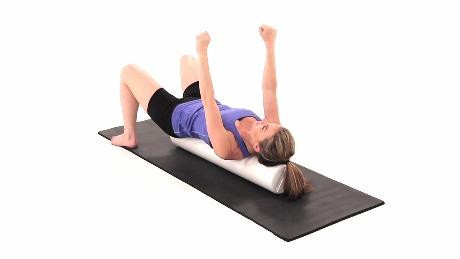 THORACIC FOAM ROLL MOBILIZATION BENCH PRESS An unstable surface such as a foam roll will decrease the body s ability to push mass and requires greater trunk stability.