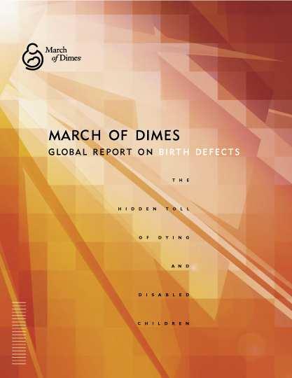 Current Priorities Publish new editions of the Global Report on Birth Defects (update mortality