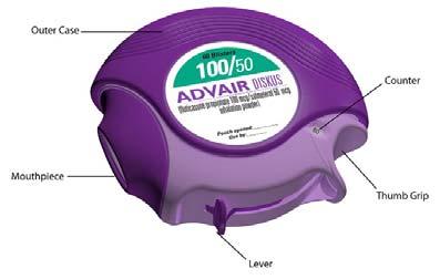 INSTRUCTIONS FOR USE ADVAIR DISKUS [AD vair DISK us] (fluticasone propionate and salmeterol inhalation powder) for oral inhalation Read this Instructions for Use before you start using ADVAIR DISKUS