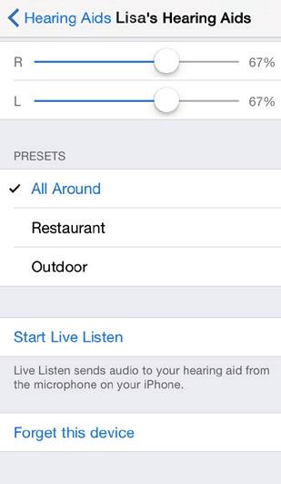Control of your hearing aids built into your iphone, ipad or ipod touch 1 2 