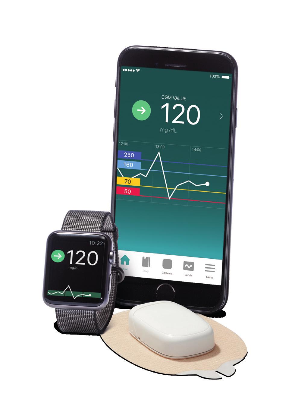try CGM Flexibility of using a variety of insertion sites on the body 3 1 App for iphone / 2 Apple Watch