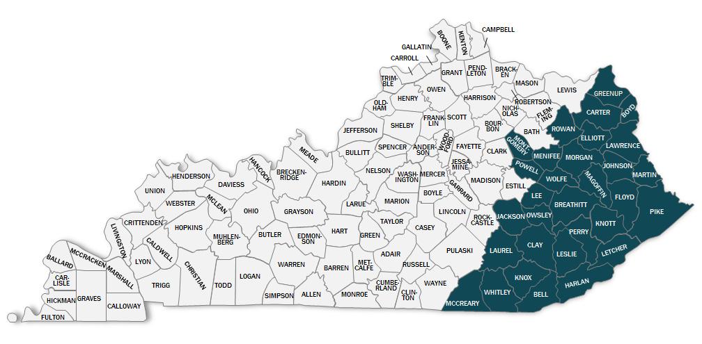 in the state. Therefore, we expected the change in opioid prescribing and dispensing to be more prominent in Eastern Kentucky.