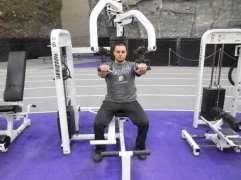 Upper Body Chest Bench Press (machine) refer to illustrations and instructions on machine.