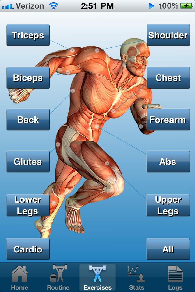 7 Exercise Database 7.1 Utilizing the Exercise Database The exercise database contains around 500+ workouts, cardio exercises and stretches that are necessary for muscle building and weight loss.