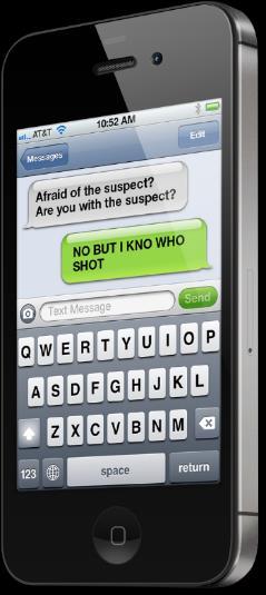 Text Reveals Valuable Information 22:48:57 Texter: YA 22:49:09 Did you see who did this?