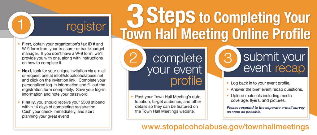 PLANNING CHECKLIST WINTER/SPRING (January May) Look for an e-mail invitation to participate, beginning in January, or request one from info@stopalcoholabuse.net.