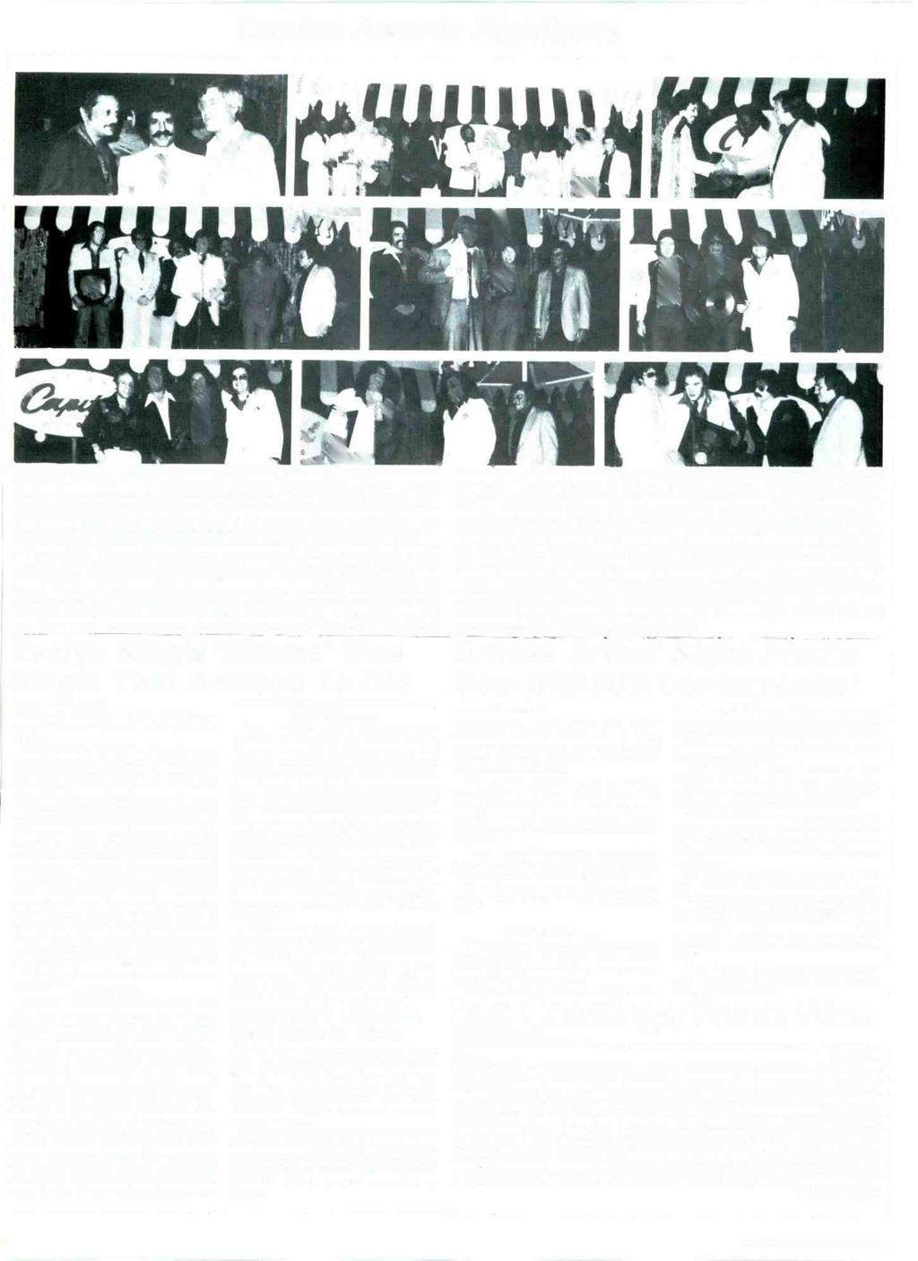Capitol Awards Highlights 30 Cash Box/September 30, 1978 CAPITOL AWARDS - Capitol Records recently held its "Sales and Promotion Awards for fiscal 1977-78" dinner at North Hollywood's Universal