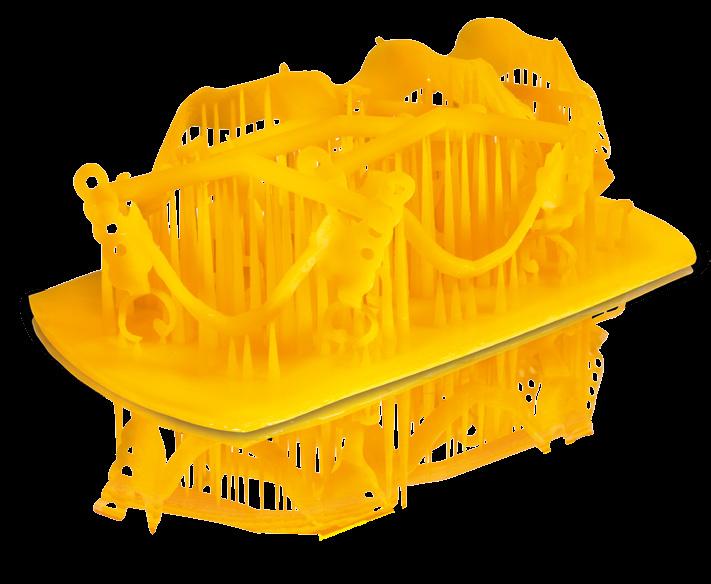 SMART MATERIAL SELECTION VarseoWax CAD/Cast The resin for 3D printing of CAD/Cast partial denture frames and press-to-metal templates VarseoWax CAD/Cast can be burned out without leaving any residue