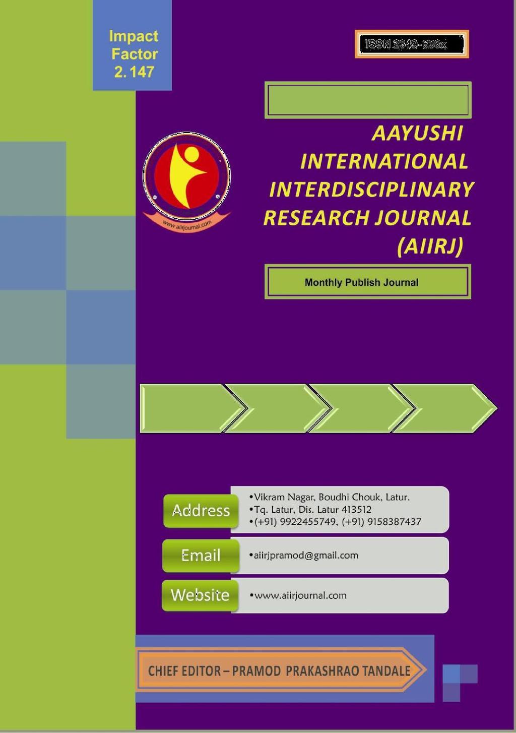 Refereed And Indexed Journal