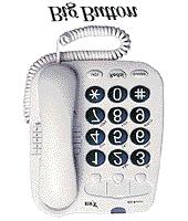 BT Big Button Phone This telephone offers the following features: volume control for incoming speech volume control for ringer choice of three different ringer tones flashing light when phone rings