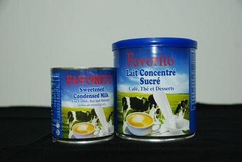1) 170g x 48 cans 2) 400g x 48 cans FAVORITO Sweetened Condensed Milk Cattle - Dairy