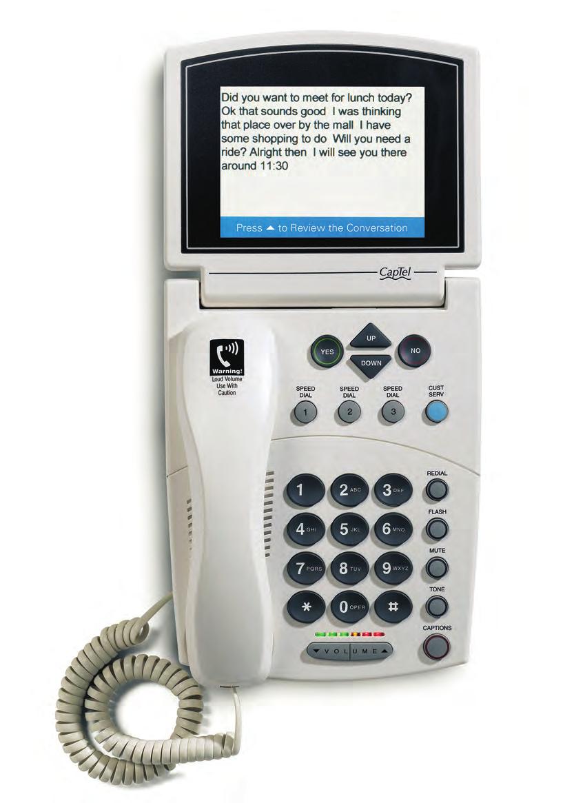 Overview of CapTel 800 Phone 1 2 3 4 5 6 7